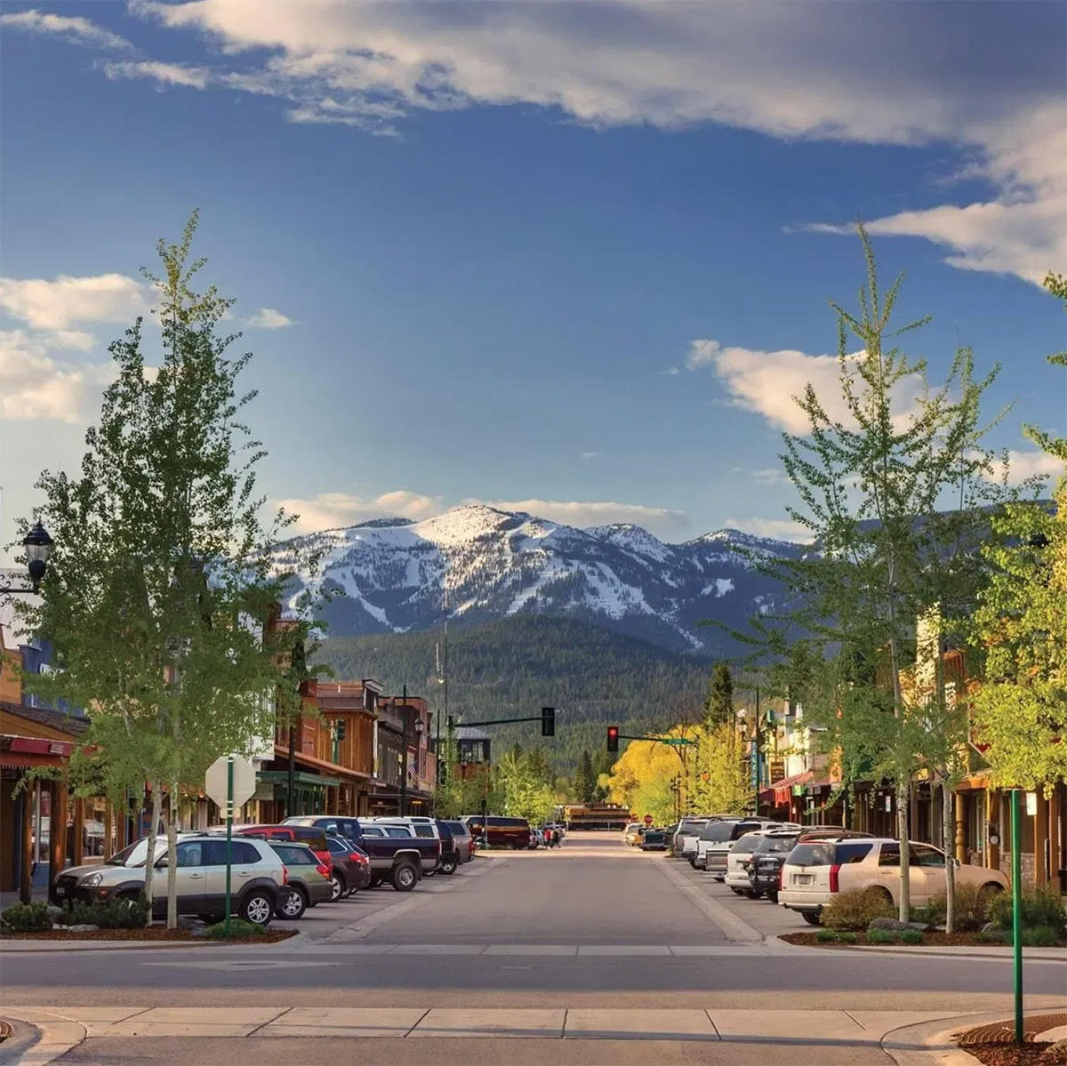Scenic view of Whitefish, Montana — home of Central Collective